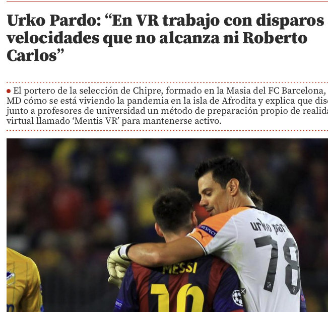 Mundo Deportivo — Urko Pardo article